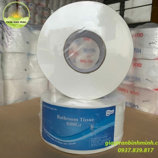 Giấy vệ sinh cuộn lớn cao cấp 600gr/cuộn