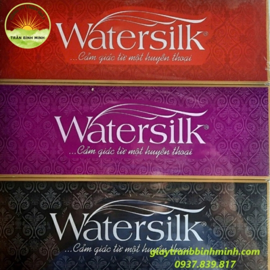 Khăn hộp Watersilk sang trọng 180 tờ/hộp 